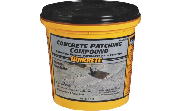 Quikrete 1 Qt Pre-Mixed Gray Concrete Patch Quikrete 1 Qt Pre-Mixed Gray Concrete Patch