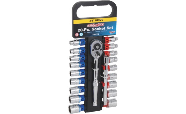 Channellock Standard and Metric 3\/8 In. Drive 6-Point Shallow Socket Set (20-Piece) Channellock Standard and Metric 3\/8 In. Drive 6-Point Shallow Socket Set (20-Piece)