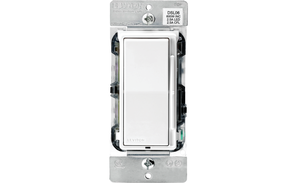 Leviton Decora Incandescent/LED/CFL White/Light Almond Color Change Kit Slide Dimmer Switch Leviton Decora Incandescent/LED/CFL White/Light Almond Color Change Kit Slide Dimmer Switch