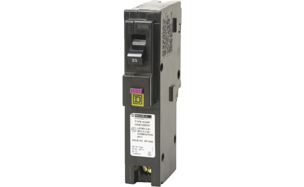 Square D Homeline 20A Single-Pole CAFCI Plug-On Neutral Dual Function Circuit Breaker Square D Homeline 20A Single-Pole CAFCI Plug-On Neutral Dual Function Circuit Breaker
