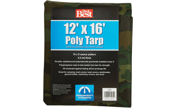 Do it Best Camo Woven Medium Duty Poly Tarp - Various Sizes Do it Best Camo Woven Medium Duty Poly Tarp - Various Sizes