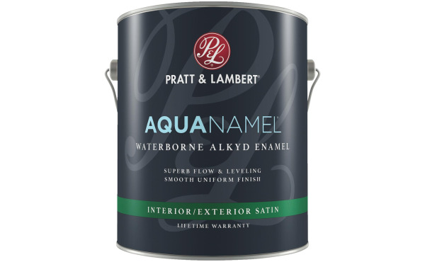 Pratt & Lambert Aquanamel Waterborne Alkyd Interior/Exterior Enamel, Bright White Base, 1 Gal. Pratt & Lambert Aquanamel Waterborne Alkyd Interior/Exterior Enamel, Bright White Base, 1 Gal.